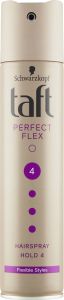 Taft Perfect Flex, lak na vlasy ultra silně tužící, síla fixace 4, 250 ml