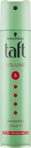 Taft Volume Mega, lak na vlasy s dvojitým push-up efektem, síla fixace 5, 250 ml