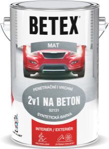 Betex  S2131 2v1 základní i vrchní barva na beton 0840 červenohnědá, 5 kg