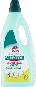 Sanytol dezinfekční univerzální čistič na podlahy a plochy, vůně citrón, 1 l