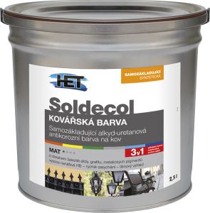 Het Soldecol kovářská barva na kov samozákladující, 2,5 l