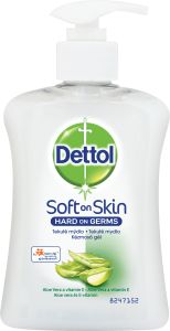 Dettol Soft on Skin aloe vera a vitamin E tekuté mýdlo, 250 ml