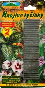 Nohel Garden univerzální hnojivé tyčinky na rostliny, balení 30 kusů tyčinek