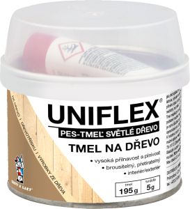 Uniflex PES-TMEL dřevo, tmel na dřevo, světlé dřevo, 200 g