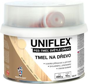Uniflex PES-TMEL dřevo, tmel na dřevo, světlé dřevo, 500 g