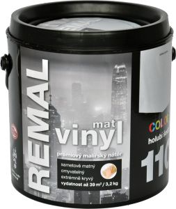 REMAL Vinyl Color mat omyvatelná barva na zeď, 110 holubí šedá, 3,2 kg