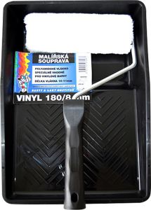 BARVY A LAKY HOSTIVAŘ Vinyl váleček na malování s držákem a vaničkou, 180 mm