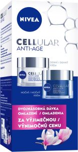 Nivea Cellular Anti-Age, balíček denního a nočního krému pro omlazení, pro věk 40+, 2 × 50 ml