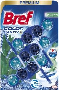 Bref Blue Aktive Eucalyptus, WC kuličky, 3 × 50 g