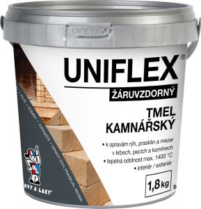Uniflex kamnářský tmel, žáruvzdorný tmel, 1,8 kg