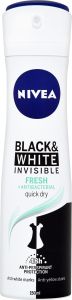 Nivea Black & White Invisible Fresh antiperspirant, 150 ml