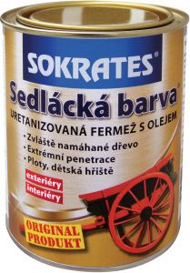 Sokrates sedlácká barva na dřevo, 0830 červená cihlová, 700 g