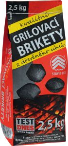 Dřevěné uhlí Servis Les grilovací brikety 2,5 kg