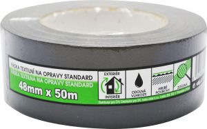 Mako Standard páska textilní na opravy, černá, 48 mm × 50 m