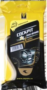 Coyote Cockpit čistící ubrousky, vanilka, 30 ks