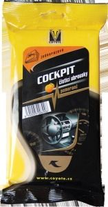 Coyote Cockpit čistící ubrousky, pomerančové, 30 ks
