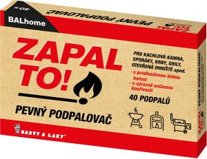 BALhome Zapal To, pevný podpalovač, 40 podpalů