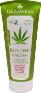 Herbavera Konopný balzám s aloe vera, 200 ml