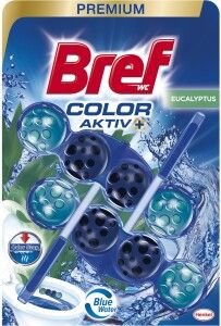 Bref WC blok Color Aktiv Eucalyptus, 2× 50 g