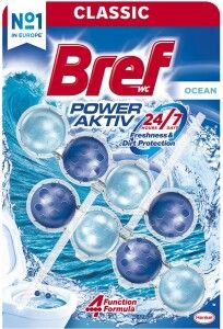 Bref WC blok Power Aktiv Ocean, 2× 50 g