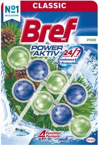 Bref WC blok Power Aktiv Pine, 2× 50 g