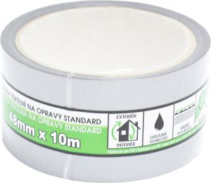 Mako Standard páska textilní na opravy, stříbrná, 48 mm × 10 m