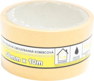 Mako kobercová oboustraná páska, foliová, šířka 50 mm, délka 10 m