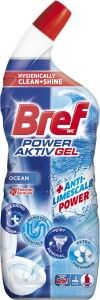 Bref WC gel Power Aktiv Gel Ocean s osvěžovačem, 700 ml