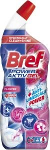 Bref WC gel Power Aktiv Gel Flower s osvěžovačem, 700 ml