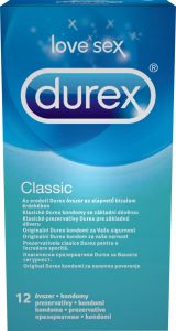 Durex Classic easy-on kondomy, 12 ks
