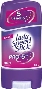 Lady Speed Stick Pro 5v1 tuhý antiperspirant, 65 g