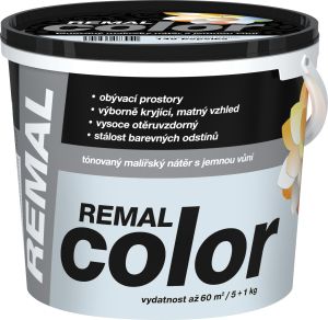 REMAL Color malířská barva na zeď 140 Popelka, 5 + 1 kg