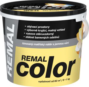 REMAL Color malířská barva na zeď 650 Banán, 5 + 1 kg