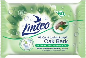 Linteo toaletní papír vlhčený s dubovou kůrou, 60 ks