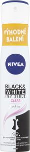 Nivea Black & White Invisible Clear antiperspirant, 200 ml