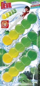 Dr. Devil WC Bicolor 5ball natur fresh závěsný WC blok, 3× 35 g