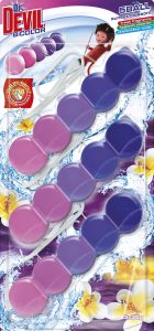 Dr. Devil WC Bicolor 5ball sunset blossom závěsný WC blok, 3× 35 g