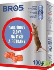 Bros parafínové bloky na myši, krysy a potkany, 100 g