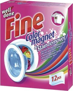 Well Done Fine Color Magnet ubrousky proti skvrnám a obarvení, 12 ks