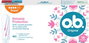 O.B. Original Super tampony, 16 ks