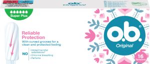 O.B. Original Super Plus tampony, 16 ks