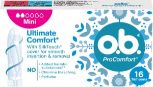 O.B. ProComfort Mini tampony, 16 ks