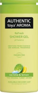 Authentic Toya Aroma sprchový gel ledová limetka a citrón, 400 ml