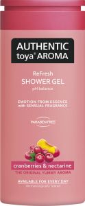 Authentic Toya Aroma sprchový gel brusinky a nektarinky, 400 ml