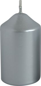 Bony adventní svíčka stříbrná 40 × 60 mm, 4 ks