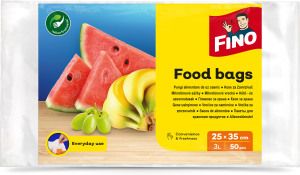 Fino mikrotenové svačinové sáčky, 25 x 35 cm, 7 µm, 50 ks