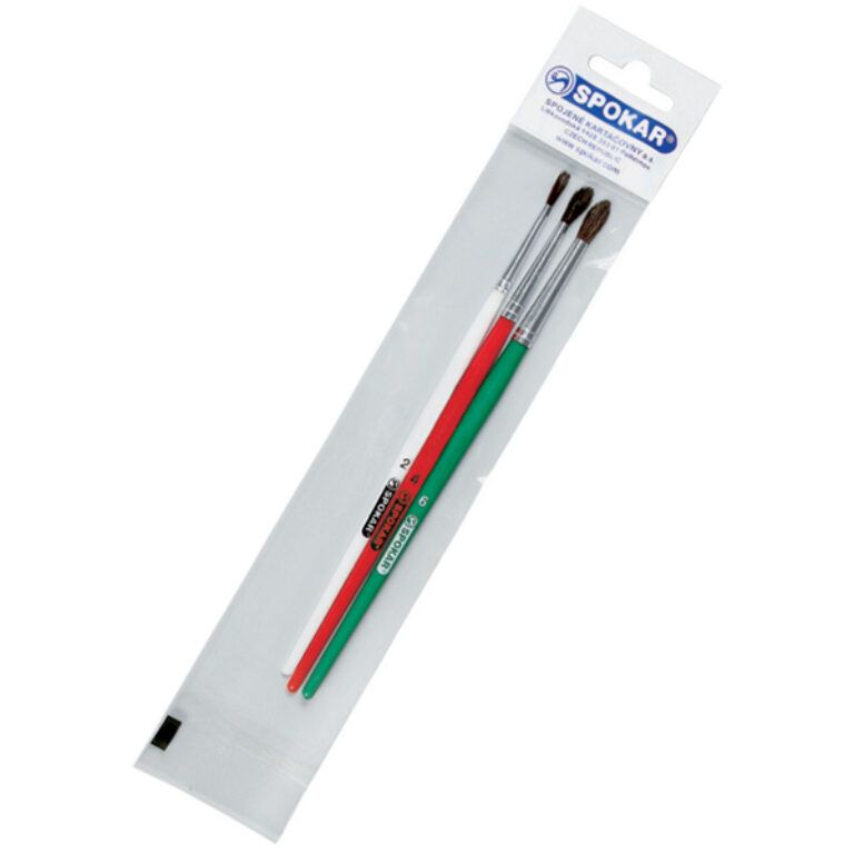 souprava kulatých školních štětců - typ 7102, C2, C4, C6                          