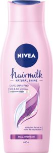 Nivea Hairmilk Natural Shine pečující šampon, 400 ml