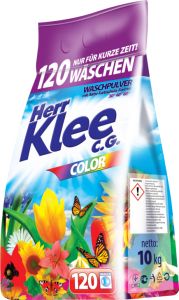 Herr Klee Color prací prášek, 120 praní, 10 kg