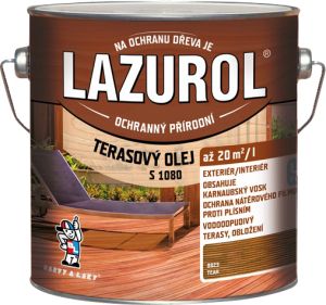 Lazurol s1080 terasový olej teak, 2,5 l
